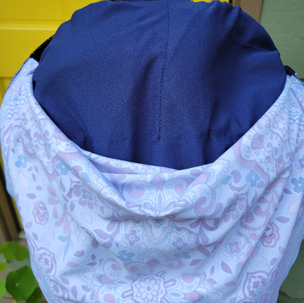 Kona Sol Halter Tankini Top Size L Boho Bandana Print Removable Pads - Picture 8 of 10